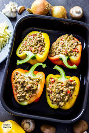 Check spelling or type a new query. Gefullte Paprika Mit Hackfleisch Champignons Und Frischkase Low Carb Und Kalorienarm Kalorien Geniessen