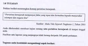 Hasilkan satu laporan tentang masyarakat setempat yang panjangnya tidak kurang daripada 300 patah perkataan. Tugasan Kerja Kursus Sejarah Pt3 2019 Contoh Jawapan Bahan Rujukan Nice Day
