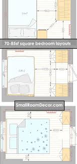 Bedroom layout ideas for rectangular rooms. 16 Standart And 2 Extreme Small Bedroom Layout Ideas From 65 To 140 Sf