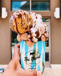 The Yard Milkshake Bar On Instagram Cookie Monster Cookie Monster Ice Cream In A Chocolate Iced Jar With Milkshake Bar Yummy Food Dessert Milkshake
