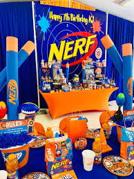 7th Birthday Party Theme Ideas For Boy Pin On Nerf