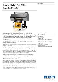 The epson stylus pro 7900 includes our most current achievements in photo inkjet technology. Epson Stylus Pro 7890 Spectroproofer Manualzz