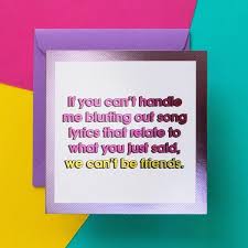 Birthday Song For Friendship Funny Friendship Card Song Lyrics Funny Birthday Cards Friendship Cards Birthday Songs Video