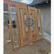 Ada ukuran standar yang perlu diperhatikan agar sesuai dengan fungsi dan manfaatnya. 1 Set Pintu Jendela Kaca Kusen Untuk Rumah Minimalis Kayu Jati Jepara Shopee Indonesia