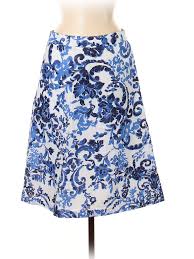 Details About Mario Serrani Women Blue Casual Skirt 8