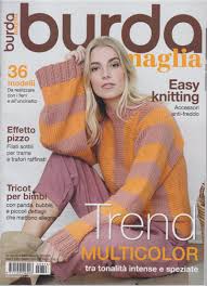 Punto allungato che imita la maglia allungata ai ferri . Burda Maglia N 353 Trimestrale 15 1 2020 Edicola Shop