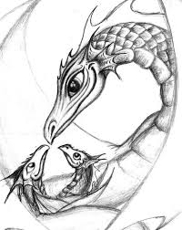 Dragon Mother Tatoo At Elfwood Com Baby Dragon Tattoos Baby Dragons Drawing Dragon Tattoo