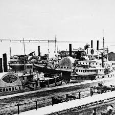 Le Port De Montreal Vers 1860 Avec Differents Bateaux A Vapeur Et Le Pont Victoria En Arriere Plan Archives De Montreal Vm94 Z1849 1 Montreal Photo Quebec