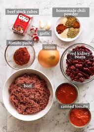 Drain the beans and place in a stockpot with the ham hock; Chilli Con Carne Recipetin Eats