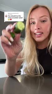 Trying TikTok's Viral Cucumber Salad Recipe!