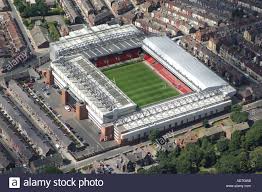 Liverpool stadium was a boxing arena on st. Luftaufnahme Des Anfield Stadion Fussball Boden Des Liverpool Fc Stockfotografie Alamy