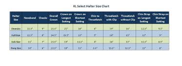 halter size chart