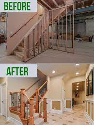 20 Best Basement Remodel Before And After Ideas Onabudget Diy Ideas Modern Be Basement Remodeling Before And After Basement Makeover Basement Remodeling