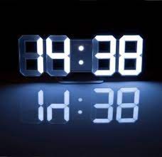 Die große zeit der digitaluhr waren die späten 70er und frühen 80er des vergangenen jahrhunderts. 3d Digitaluhr Mit Wecker 2in1 Led Wanduhr Tischuhr Digital
