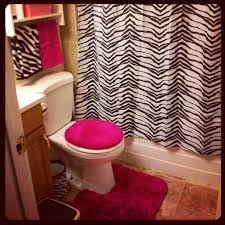 * perfect to match a black and white bathroom and make it fun! Pin By Ness Garland On There S No Place Like Home Zebra Print Bathroom Zebra Bathroom Kid Room Decor