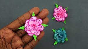 Now you can cut the left over square piece into four smaller pieces. How To Make Small Paper Flowers Diy Handmade Craft Paper Craft Youtube