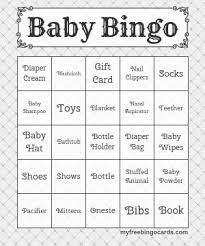 Free Printable And Virtual Bingo Cards Baby Shower Bingo Free Baby Shower Bingo Free Printable Online Baby Shower