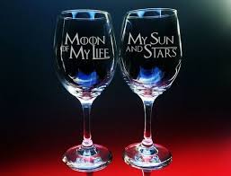 Moon Of My Life My Sun And Stars In Dothraki Game Of Thrones Glass Etched Glass Moon And Stars Text Etsy Nerd Wedding Game Of Thrones Party Game Of Thrones Theme