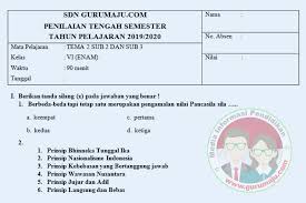 Kunci jawaban buku bahasa sunda kelas 6 kurikulum 2013 peranti guru from lh3.googleusercontent.com. Soal Uts Pts Kelas 6 Semester 1 K13 Revisi 2018 Guru Maju