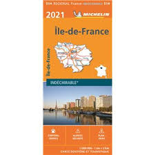 Carte france plastifiée routiere regions. Ile De France 2021 Echelle 1 200 000 Broche Michelin Achat Livre Fnac