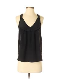 Details About Rory Beca Women Black Sleeveless Silk Top S