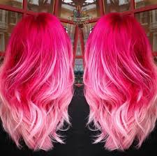 Hot Pink Baby Pink Ombre Hair Hot Pink Hair Pink Ombre Hair Dark Pink Hair