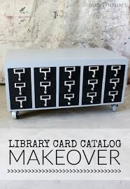 Can you believe it?!) and turned it into a stylish coffee table with a bit of elbow grease and a few table legs. Duo Ventures Diy Library Card Catalog Coffee Table Makeover