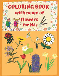 Flowers are the most beautiful creation of god. Coloring Book With Name Of Flowers For Kids Awesome Education Real Flower Relaxation Magical Bouquet Rose Lily 9798669080389 Amazon Com Books