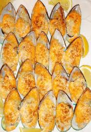 Baked Mussels W Dynamite Sauce Panko Crumbs Mama S Guide Recipes Baked Mussels Mussels Recipe Mussels