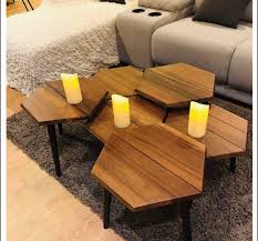 Ana, i borrowed the structure of your hexagon picnic table and created a coffee table to compliment my collection of adirondack chairs on our patio. Hexagon Coffee Side Table 1 Set 2 Pcs Furniture Home Living Furniture Tables Sets On Carousell
