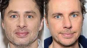 The internet is freaking out after zach braff showed a faceswap with dax shepard and they look like the same person! Zach Braff Face Swapped With Dax Shepard And It S Messing With People S Minds Huffpost