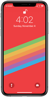 A Red Variant Of The Stock Ios Rainbow Wallpaper Link In Comments Rainbow Wallpaper Iphone Wallpaper Ios Wallpaper