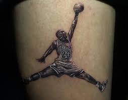 Alfombra azul con la baby 😘 Micro Realistic Michael Jordan Tattoo On Nicky Jam S