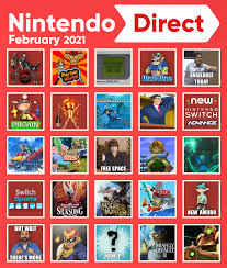 Schedule, how to watch live and what to expect. February 2021 Nintendo Direct Bingo Card Nintendoswitch