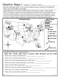 Weather worksheets and online activities. Weather Map Activity Worksheets Teachers Pay Teachers