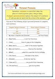 A collection of english esl relative clauses worksheets for home learning, online practice, distance learning and english classes to teach about Grade 3 Grammar Topic 10 Personal Pronouns Worksheets Personal Pronouns Personal Pronouns Worksheets Pronoun Worksheets