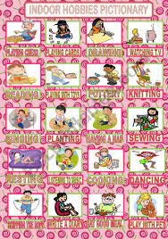 Increase your vocabulary and become masters of the game. Indoor Hobbies Pictionary Esl Worksheet By Ali Ali