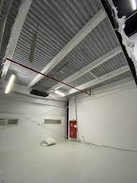 It is a great trick to brighten up a room with this type of ceiling. Acoustic Spray No Grey Area