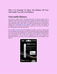 Know your card balance before you shop, as merchants cannot determine the balance on your card. Onevanilla Check Balance Vanilla Gift Card Balance By Giftscard Issuu
