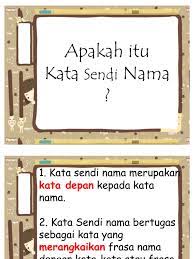 Di, ke, dari, daripada, kepada, pada, bagi, demi, tentang, seperti, bagai. Apakah Itu Kata Sendi Nama