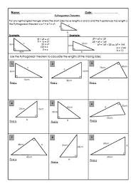 Free Pythagoras Review Worksheet Pythagorean Theorem Worksheet Pythagorean Theorem Teaching Math
