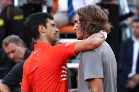 It was reasonable to expect an immediate response. New Star Stefanos Tsitsipas Falls To A Familiar One Novak Djokovic In Madrid The New York Times