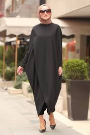 Nayla Collection Nayla Collection Capraz Kesim Siyah Tesettur Panco Tunik 5134s Tes Muslim Fashion Outfits African Fashion Women Clothing Abayas Fashion