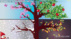 But only so an hour. Robert Frost S Nothing Gold Can Stay Poem Meaning Analysis Video Lesson Transcript Study Com