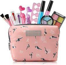 Amazon Com Housideas Kids Makeup Kit For Girls With Cosmetic Bag Girls Makeup Toys Set For 3 8 Year Old Kids Toy Makeup Kit For Kids Kids Makeup Play Makeup