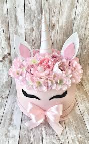 Unicorn Box Flowerbox Flower Cute Homedecor Pink Flower Box Gift Flowers Bouquet Gift Celebration Box