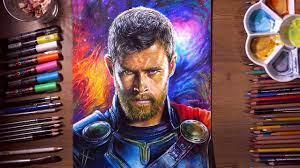 Ragnarok, chris hemsworth) | drawholic. Drawing Thor Thor Ragnarok Chris Hemsworth Drawholic Youtube