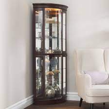 Elegant corner china cabinet, with upper glass doors (mahogany) 4.7 out of 5 stars 5. Darby Home Co Blakeway Lighted Corner Curio Cabinet Reviews Wayfair