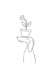 Pups Plants Simple Line Drawings Line Art Drawings Art Drawings Simple