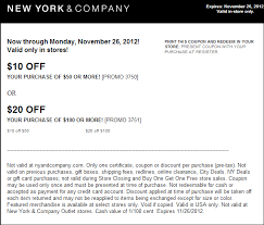 New York Company Get 2 Printable Coupons And Promo Codes From New York Company